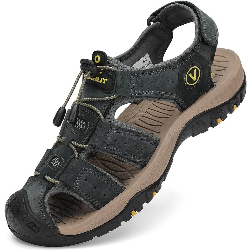 〽️Men's Hiking Sandals Gray Outdoor Athletic Walking Casual Sports Shoes
